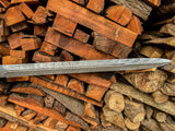 Damascus Steel Longsword | Wood & Brass Handle with Ornate Detailing
