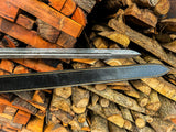Handmade Steel Sword  with Wood and Leather Handle