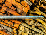 Handmade Steel Sword  with Wood and Leather Handle