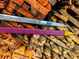 Lord of the Rings Herugrim Sword Replica Damascus Steel Sword with Purple Leather Grip
