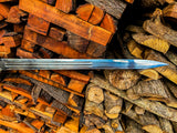 Lord of the Rings Herugrim Sword Replica Damascus Steel Sword with Purple Leather Grip