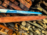 Hand Forged Fantasy-Inspired Steel Sword with Detailed Metal Grip