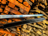 Viking Inspired Longsword with Gold Tone Medieval Design Handle