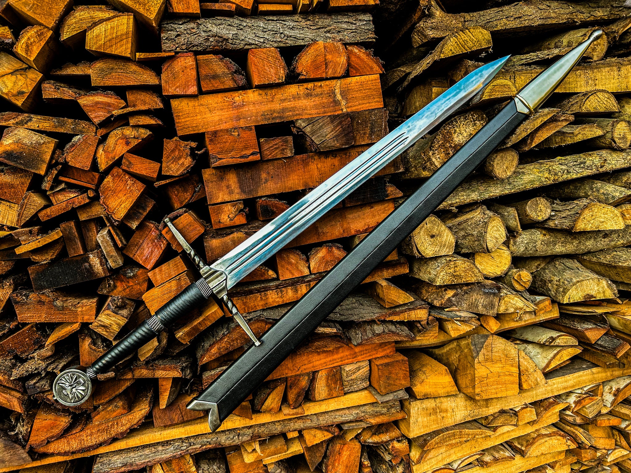 Geralt of Rivia-Inspired sword with premium leather sheath