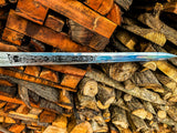 Viking Inspired Longsword with Metal Grip with Ornate Gold Detailing