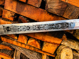 Viking Inspired Longsword with Metal Grip with Ornate Gold Detailing