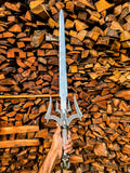 Hand Forged Fantasy-Inspired Steel Sword with Detailed Metal Grip