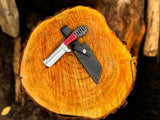 Handmade Bull Cutter Cowboy Knife with Leather Sheath