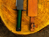 Rambo First Blood Hunting Knife with Green Nylon Wrapped handle